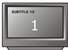 PEEKTON PK 6023 - Fonction SOUS-TITRES - 2