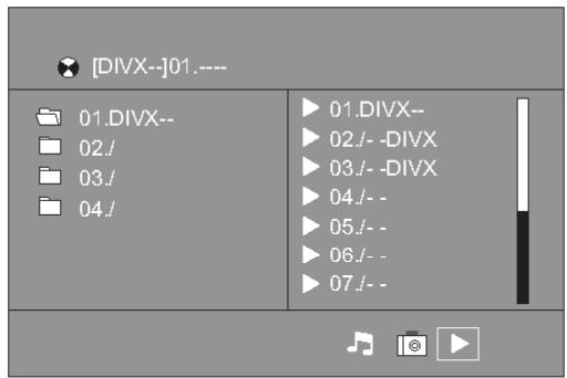 PEEKTON PK 6700 HDMI - Affichage pendant le lancement d'un Divx - 1