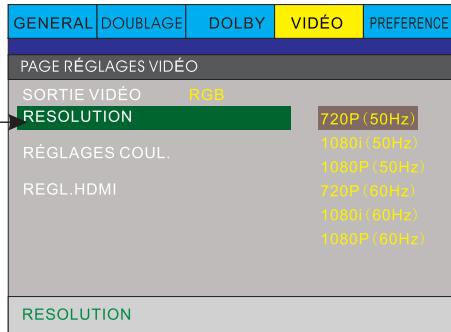 PEEKTON PK 6740 HDMI - Page REGLAGESVIDEO - 5