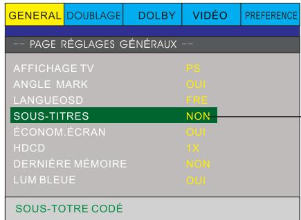 PEEKTON PK 6740 HDMI - Page REGLAGES generaux-suite) - 3