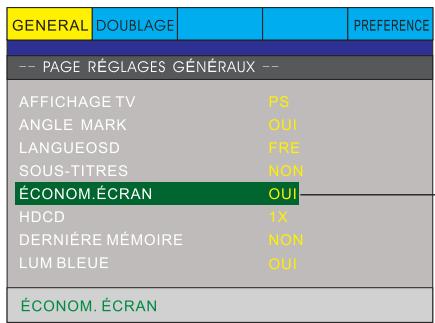 PEEKTON PK 6740 HDMI - Page REGLAGES generaux-suite) - 5