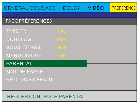 PEEKTON PK 6740 HDMI - Page PREFERENCES - 5