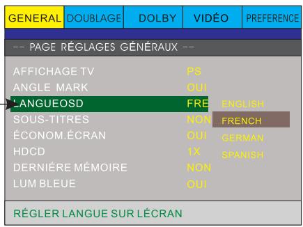 PEEKTON PK 6740 HDMI - Page REGLAGES generaux-suite) - 2