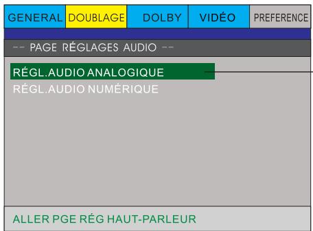 PEEKTON PK 6740 HDMI - Page REGLAGES AUDIO - 1