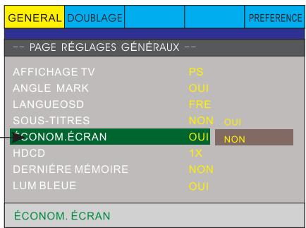 PEEKTON PK 6740 HDMI - Page REGLAGES generaux-suite) - 6