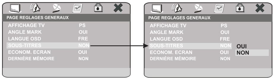 PEEKTON PK 8006 - Page réglages généraux - 4