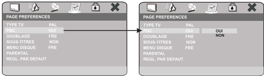 PEEKTON PK 8006 - Page PREFERENCES - 2