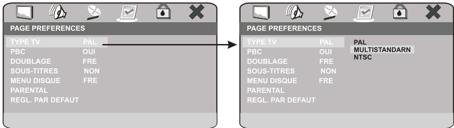 PEEKTON PK 8006 - Page PREFERENCES - 1