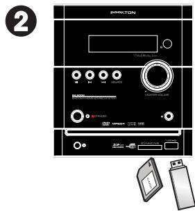 PEEKTON PK 8006 - Lecture d'une carte SD ou d'une clé USB - 2