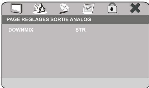 PEEKTON PK 8006 - Menu REGLAGES AUDIO - 2
