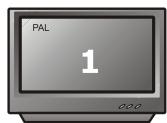 PEEKTON PK 8010 - Sélection du type de standard TV - 2
