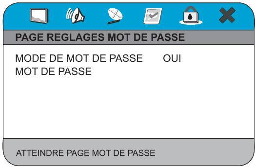 PEEKTON PK 9001 - Menu Réglages Mot de Passe - 1