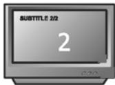 PEEKTON PK 9002 - Fonction SOUS-TITRES (SUB-T) - 2