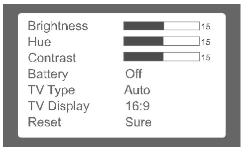 PEEKTON PK 9004 - Réglage de l'écran - 1