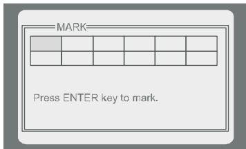 PEEKTON PK 9090 - Fonction MARK - 1