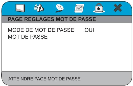 PEEKTON PK 9090 - Menu Réglages Mot de Passe - 1