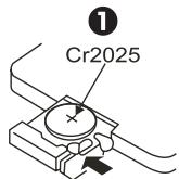 PEEKTON PK 9090 - Installation de la pile type CR2025 - 1