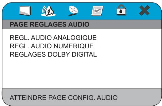 PEEKTON PK 9090 - Menu Réglages Audio - 1
