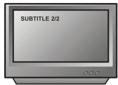 PEEKTON PK 9090 - Fonction SOUS-TITRES - 3