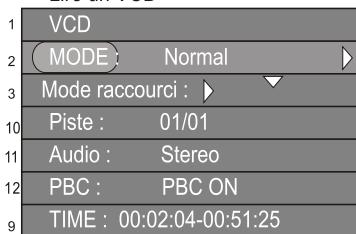 PEEKTON PK 9905 HDD - Description du menu - 3