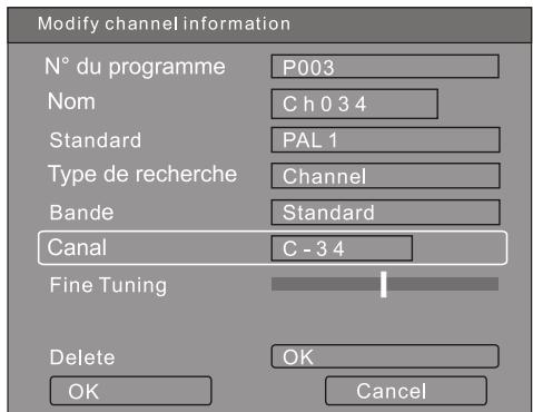 PEEKTON PK 9905 HDD 160GO - Modifier Canal - 1