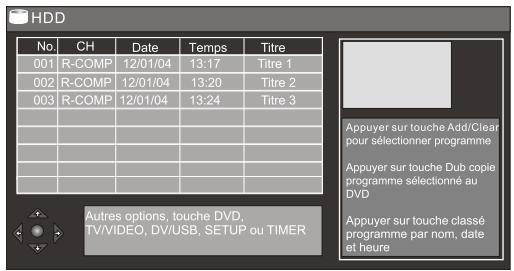 PEEKTON PK 9905 HDD 160GO - Enregistrement du HDD vers le DVD - 1