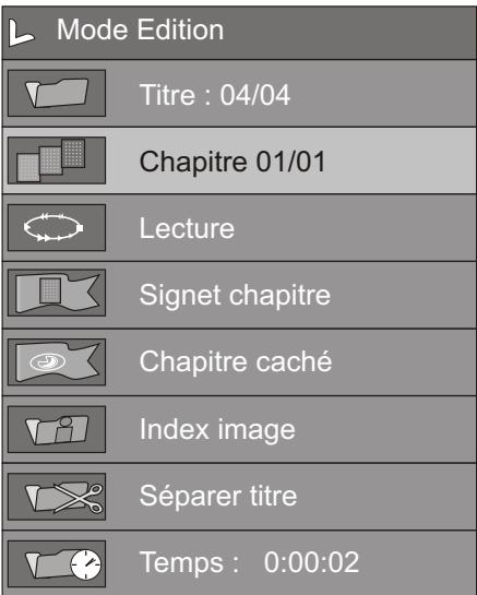 PEEKTON PK 9905 HDD 160GO - Cacher / rendre visible un chapitre - 1