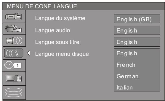PEEKTON PK 9905 HDD 160GO - Langue menu disque - 1