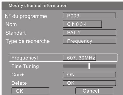 PEEKTON PK 9905 HDD 160GO - Modifier Canal - 2