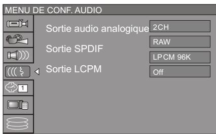 PEEKTON PK 9905 HDD 160GO - Menu Setup-Audio - 1