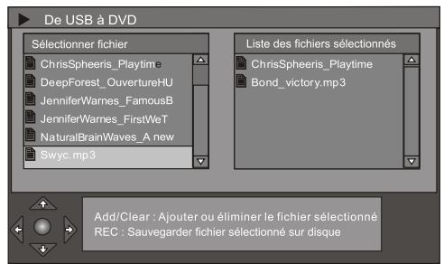 PEEKTON PK 9905 HDD 160GO - Enregistrement de l'USB vers le Disque - 1