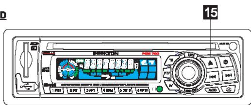 PEEKTON PK M 700 RDS - Elector un CD - 1