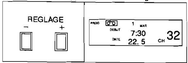 FUNAI VCR-3030 - Controle DEL l'heure de debut/find d'en-registrement - 2