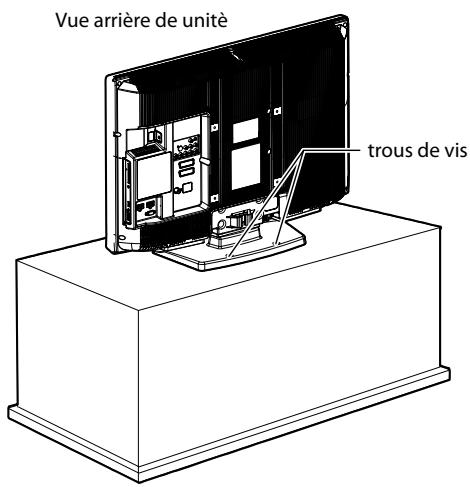 FUNAI LH7M32BB - Fixer l'unité au support de TV - 1