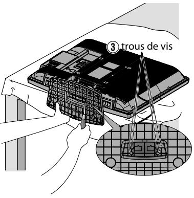 FUNAI LH7M32BB - Fixation du support - 3