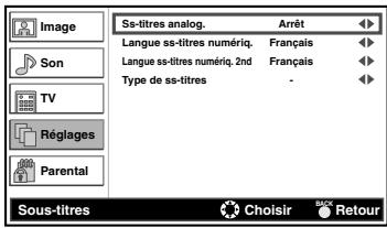 FUNAI LH8-M26BB - Réglages des sous-titres - 1