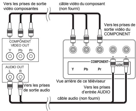 FUNAI LT6-M19WB - [BRANCHEMENT D'UNE PRISE COMPOSANTE] - 1