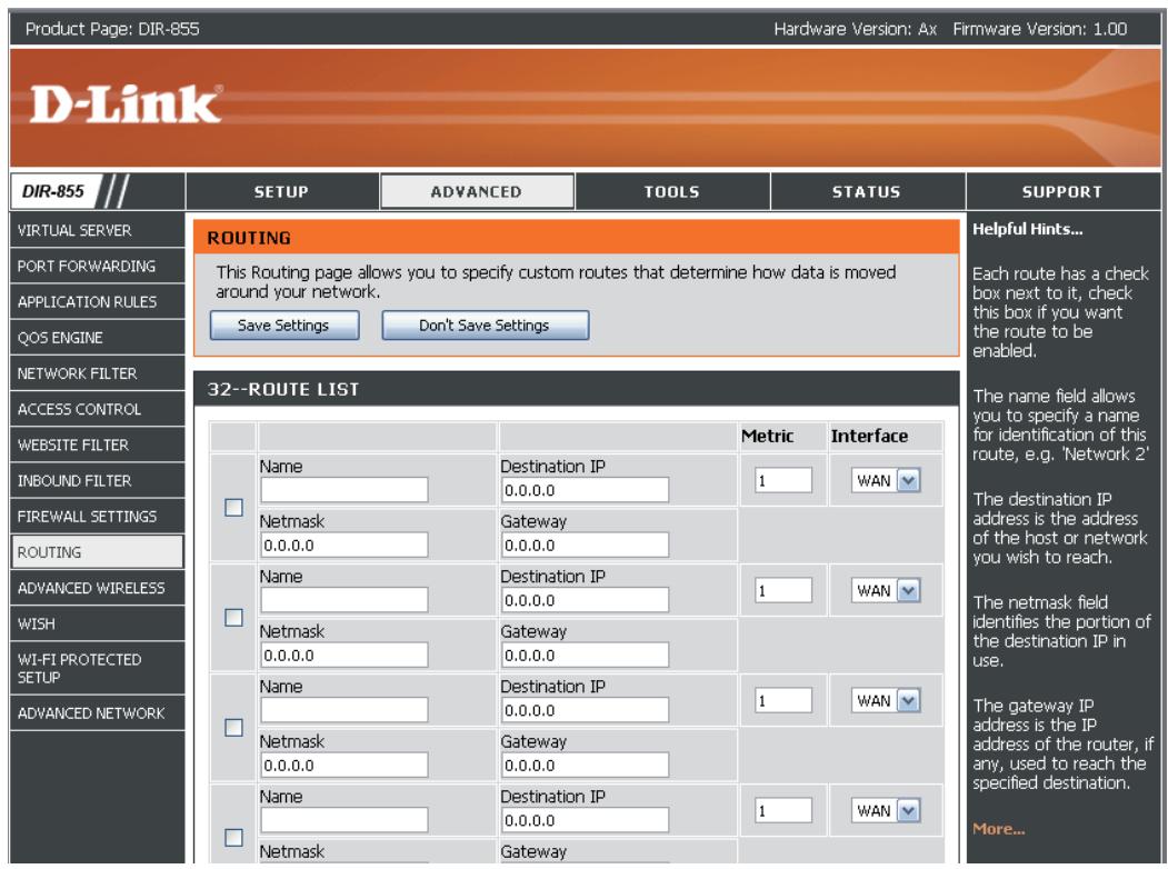 D-LINK DIR-855 - Routing (Routage) - 1