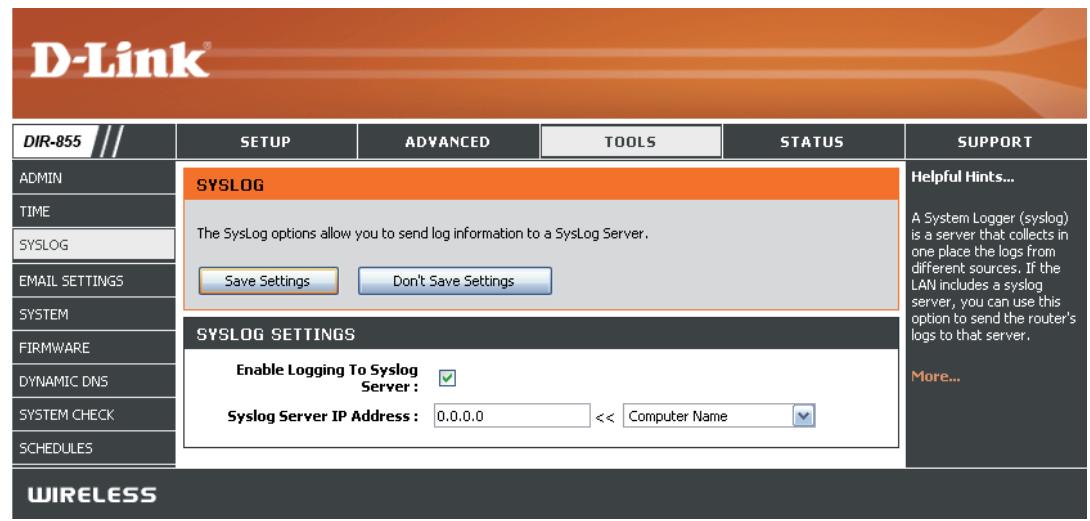 D-LINK DIR-855 - SysLog - 1