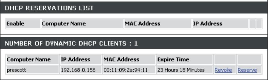 D-LINK DIR-855 - DHCPSERVER SETTINGS - 3