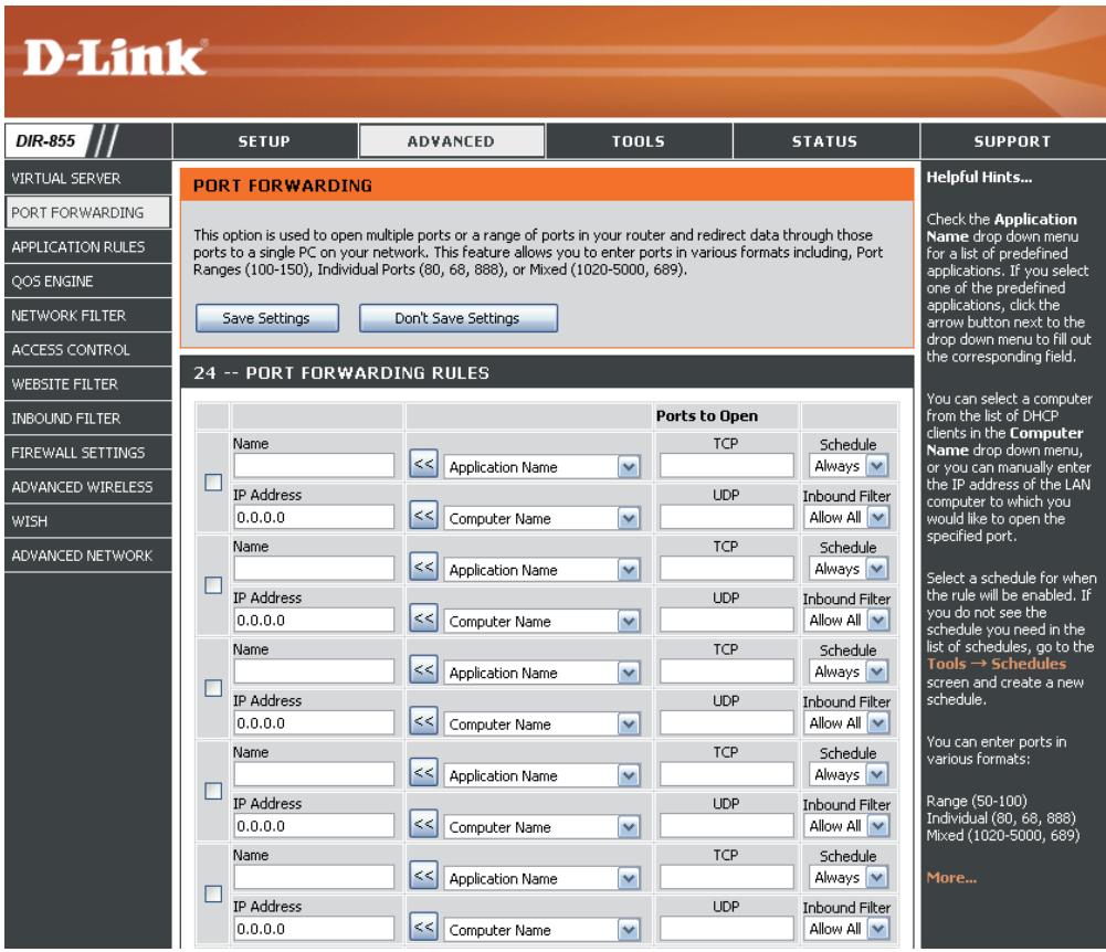 D-LINK DIR-855 - USB SETTINGS - 2