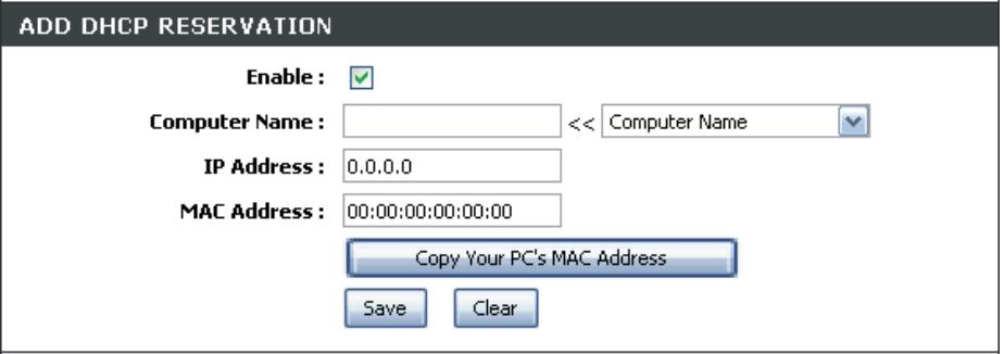 D-LINK DIR-855 - DHCPSERVER SETTINGS - 2