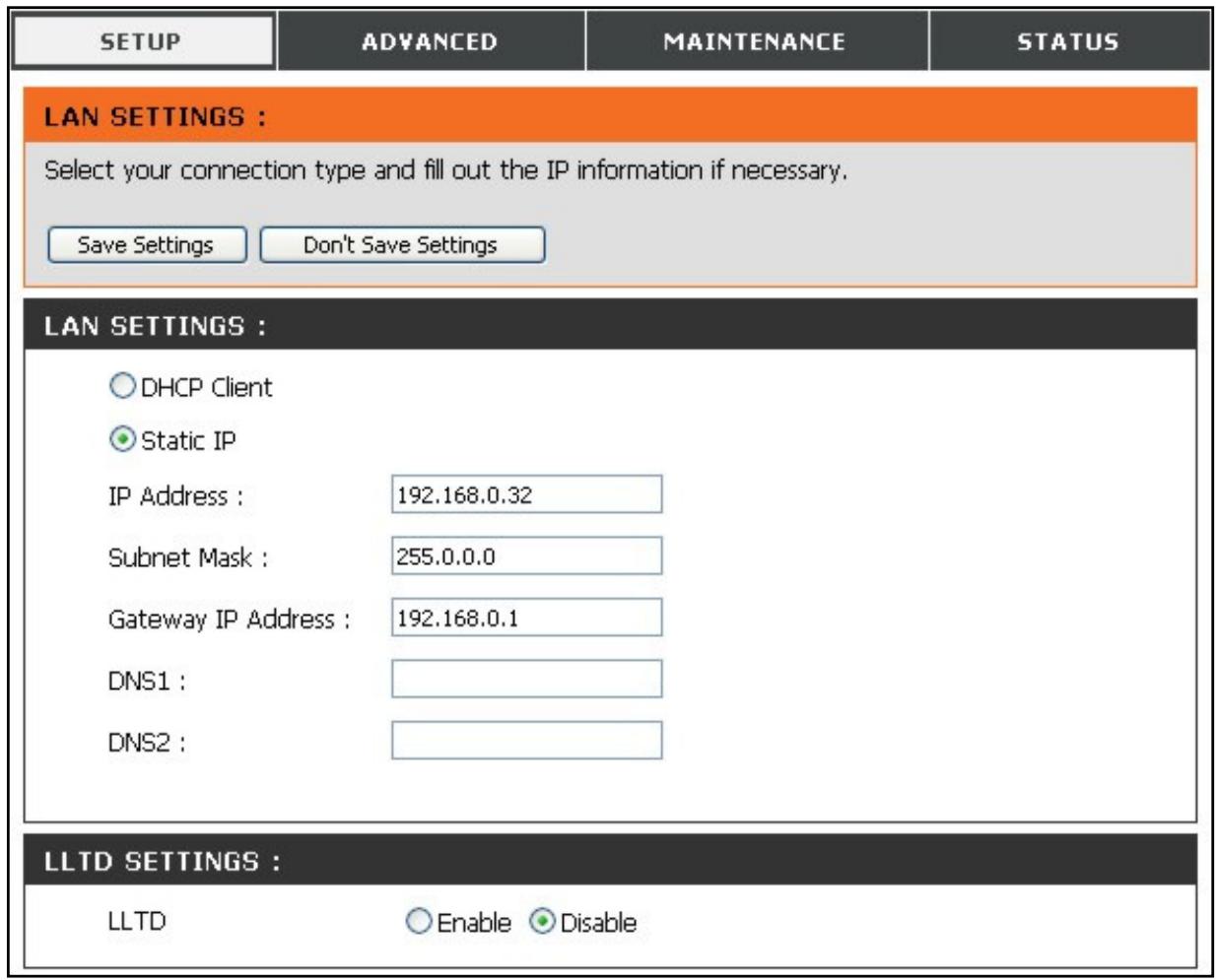 D-LINK DNS-313 - Configuration du réseau local - 1