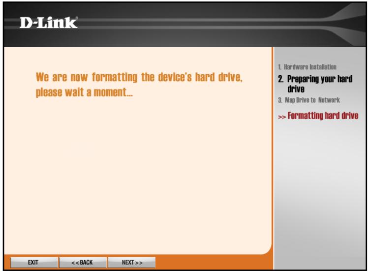 D-LINK DNS-313 - Click n’ Connect pour l’installation d’un nouveau disque dur - 8