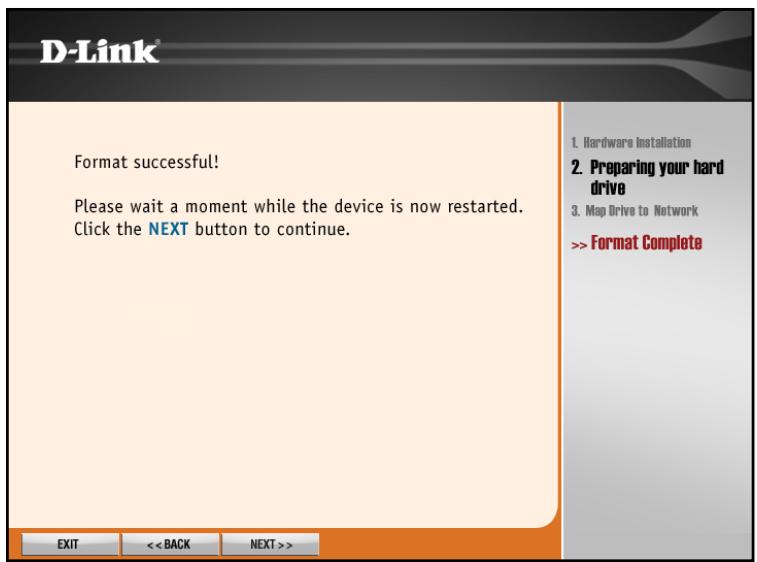 D-LINK DNS-313 - Click n’ Connect pour l’installation d’un nouveau disque dur - 9