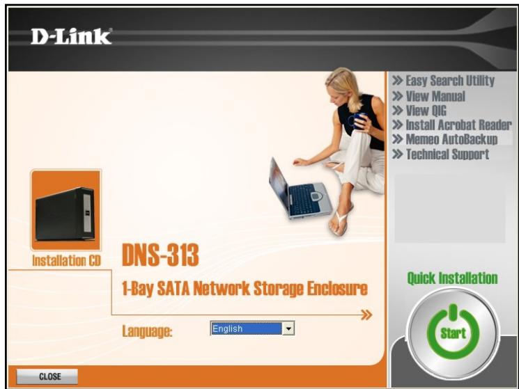 D-LINK DNS-313 - Click n’ Connect pour l’installation d’un nouveau disque dur - 1