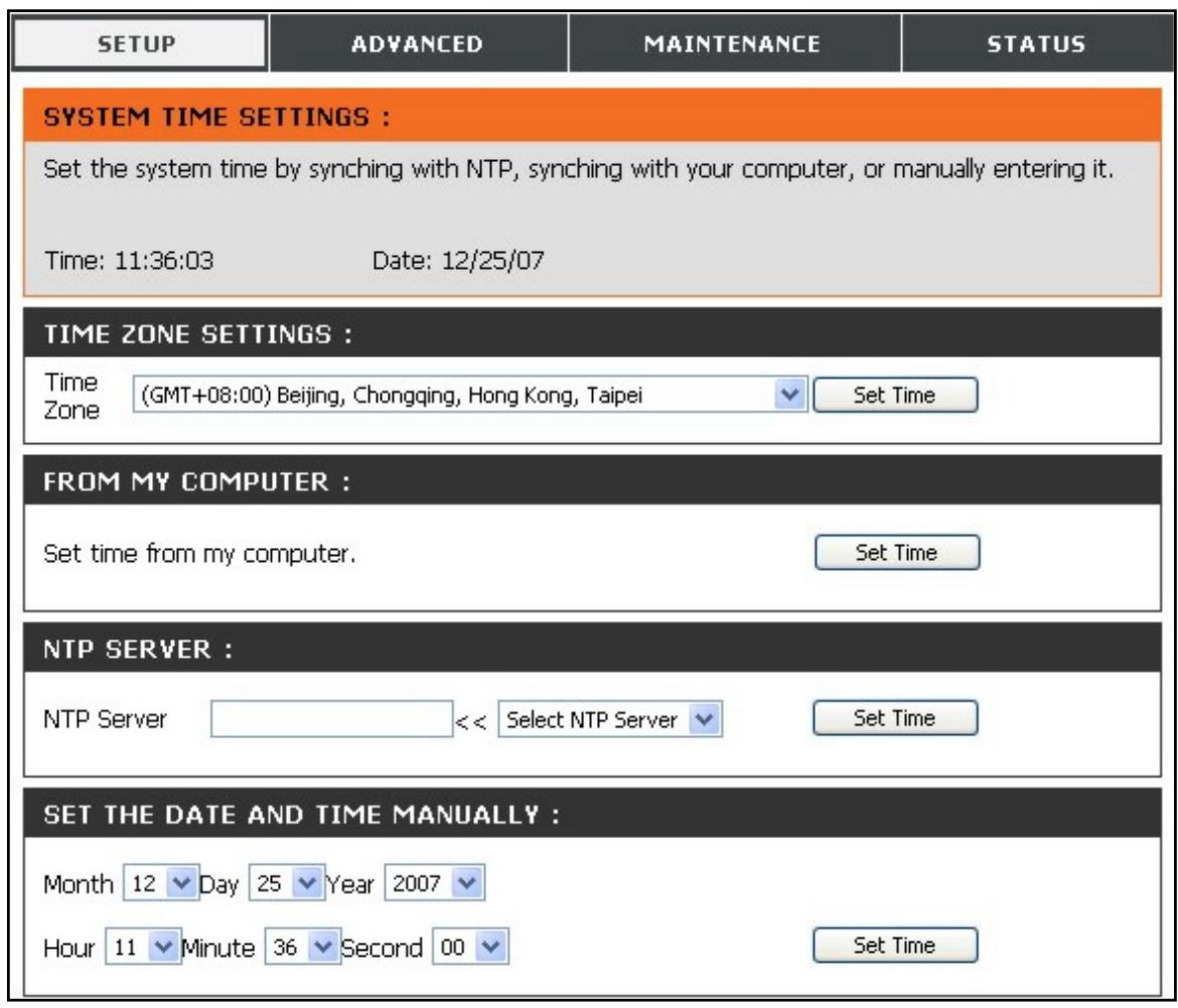 D-LINK DNS-313 - Date et heures - 1