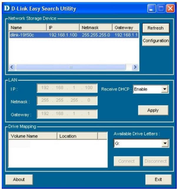 D-LINK DNS-313 - Utilitaire Easy Search - 3