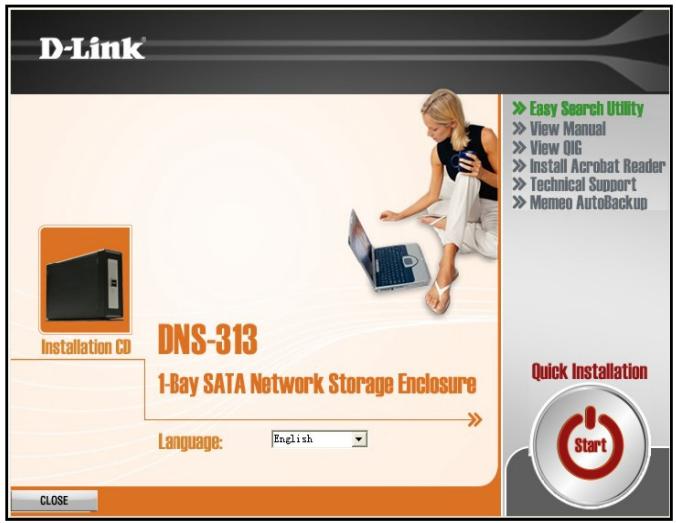 D-LINK DNS-313 - Utilitaire Easy Search - 1