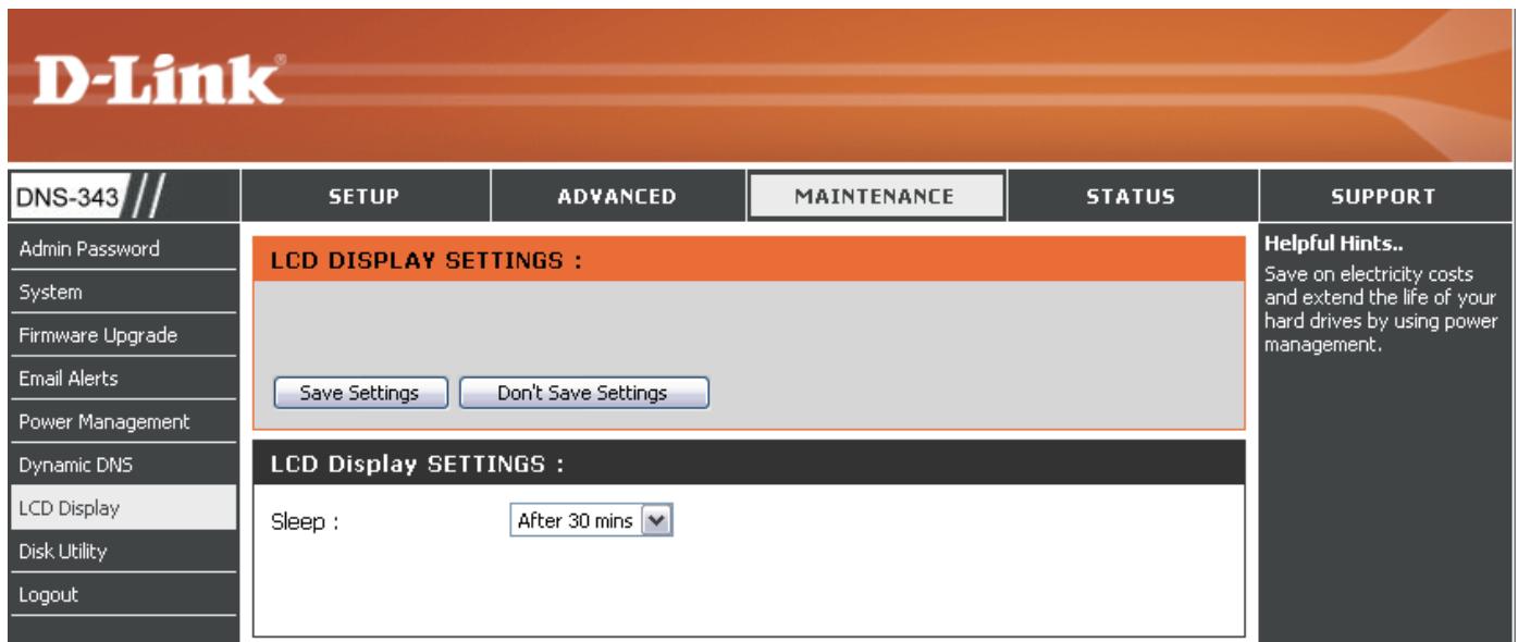 D-LINK DNS-343 - Gestion de l'alimentation - 1